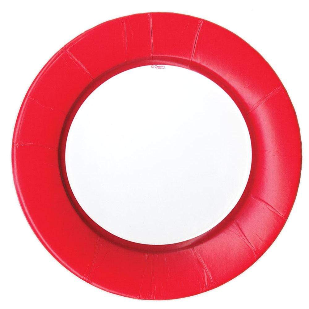 Caspari Linen Round Dinner Plate