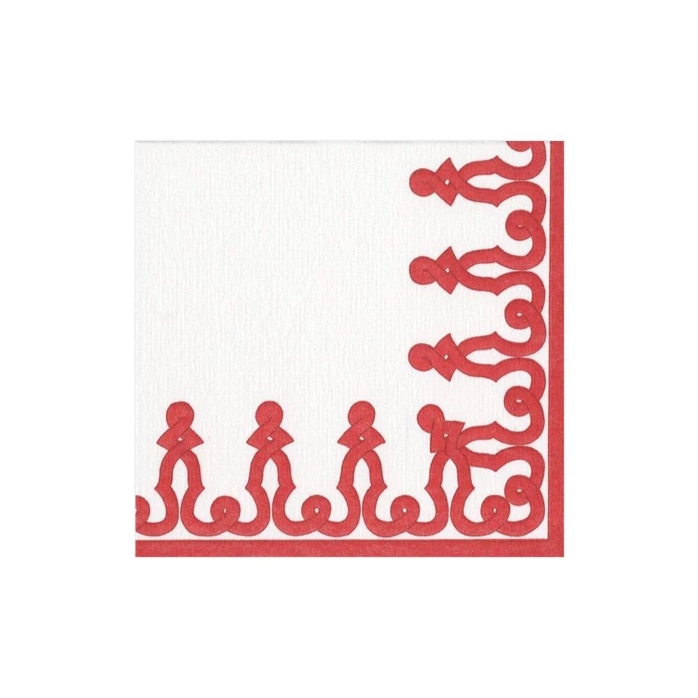 Caspari Dessin Passementerie Cocktail Napkins