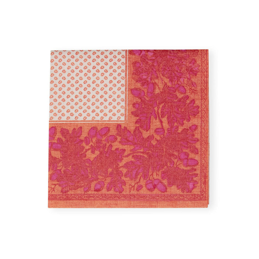 Caspari Oak Leaves & Acorns Cocktail Napkins