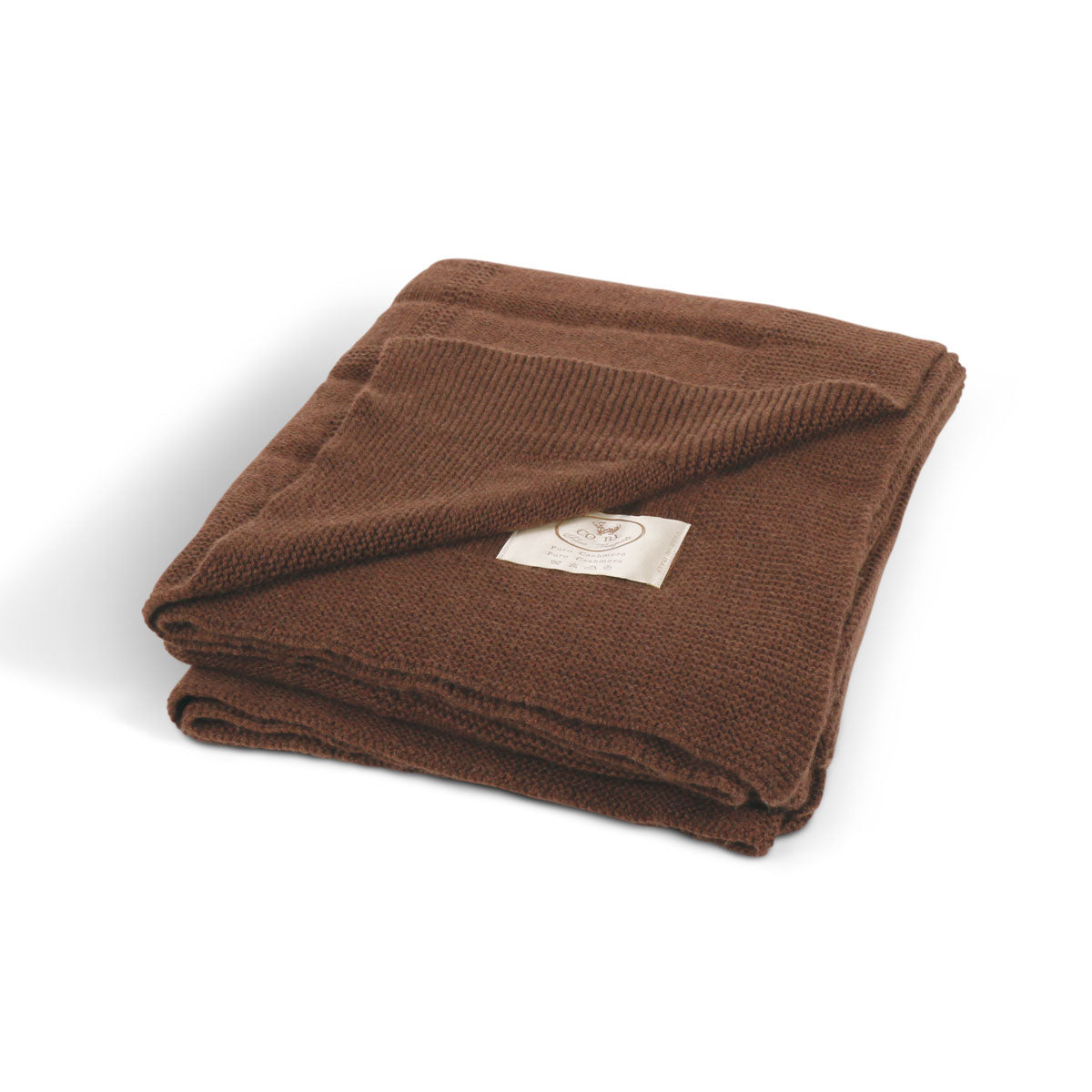 Cobi Cashmere Nuvola Knitted Throw window pane design