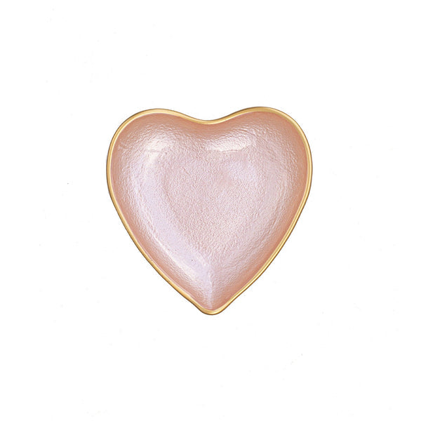 Vietri Baroque Glass Heart Plate