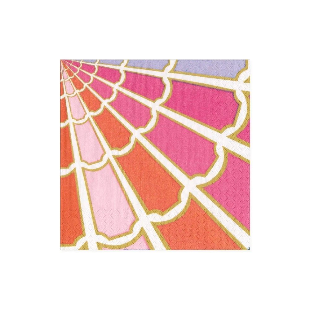 An image of Caspari Color Wheel Cocktail Napkins