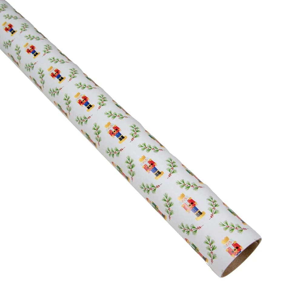 Caspari Little Nutcracker Gift Wrap