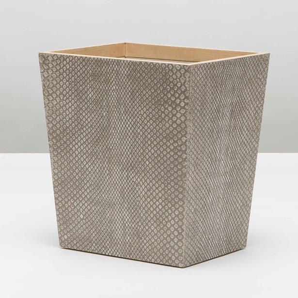 An image of Pigeon and Poodle Goa Rectangle Wastebasket - Sand