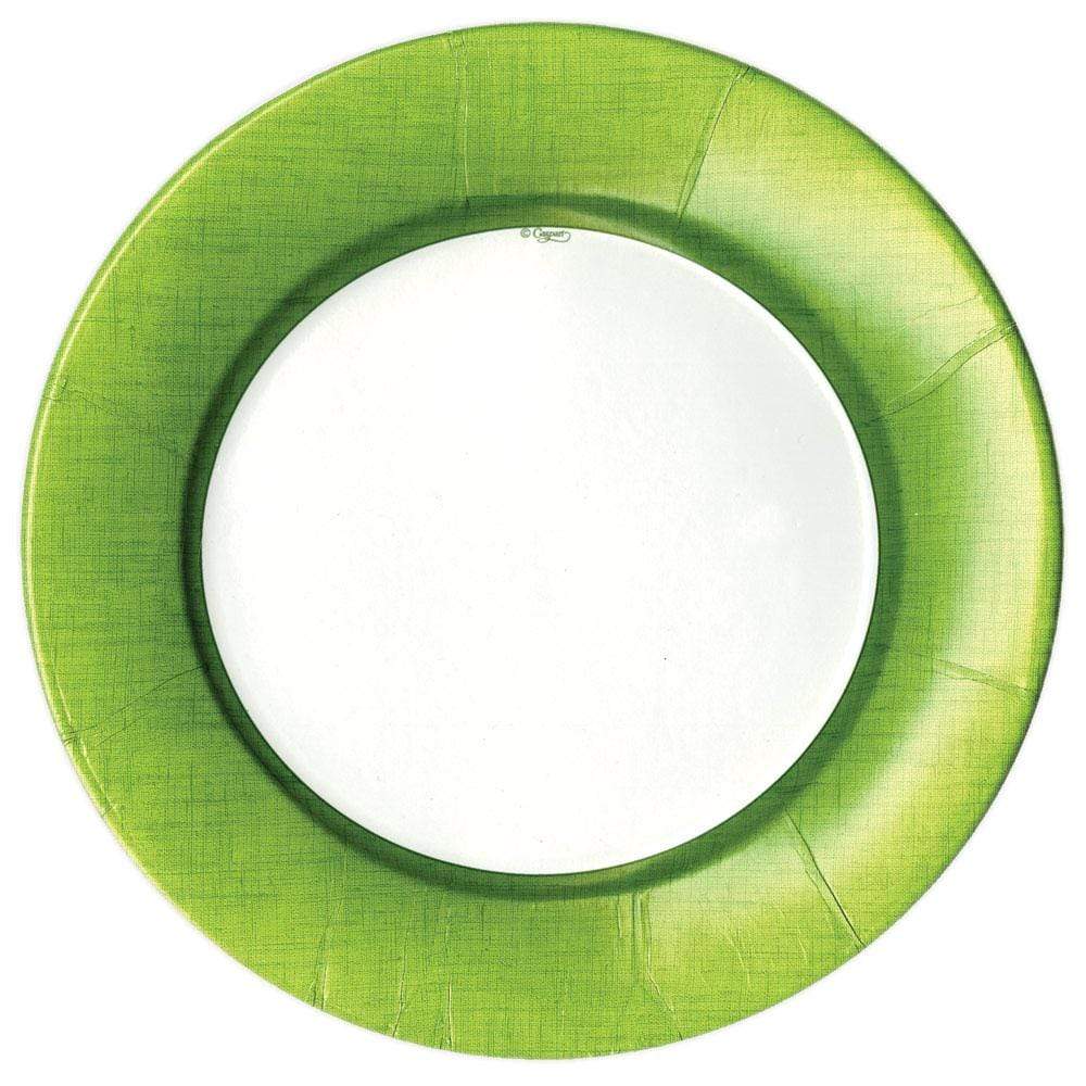 Caspari Linen Round Dinner Plate