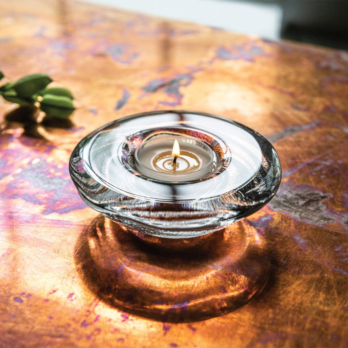 Simon Pearce Thetford Tealight in Gift Box