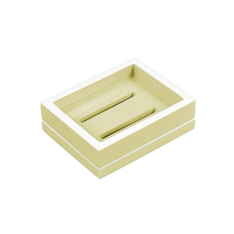 An image of Pacific Connections Taupe & White Soap Dish