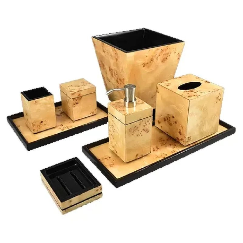 Pacific Connections Mappa Burl Brush Cup