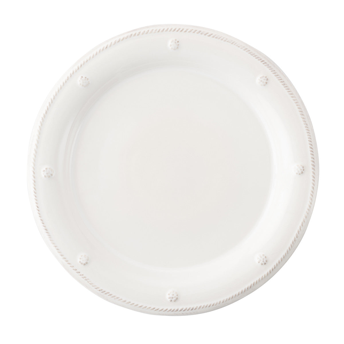 An image of Juliska Berry & Thread Whitewash Salad Dessert Plate