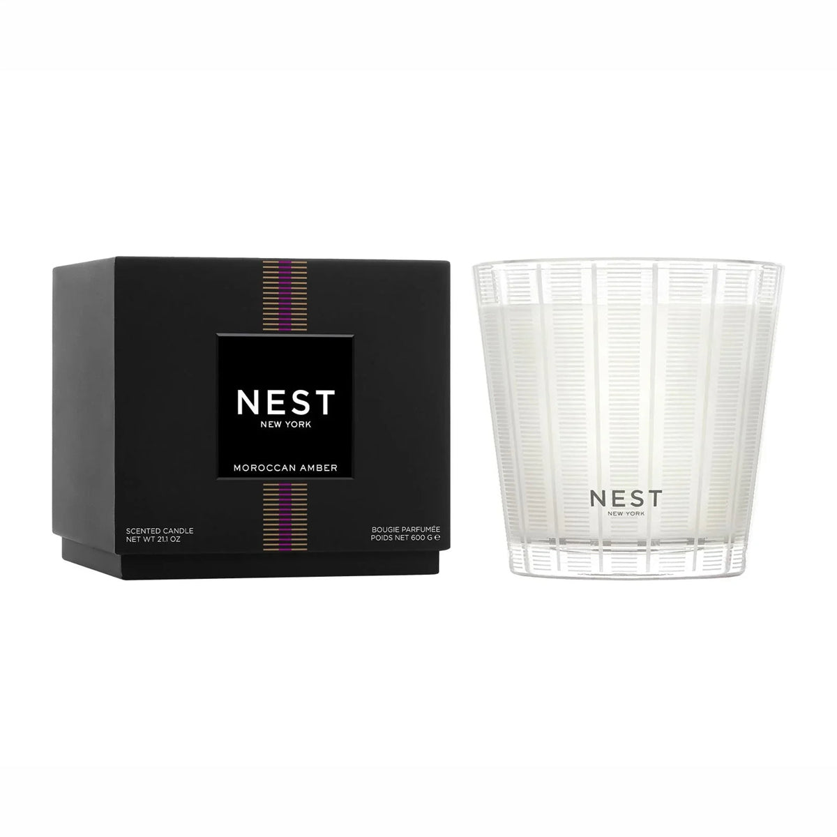 Nest Fragrances Moroccan Amber 3-Wick Candle 21.2 oz