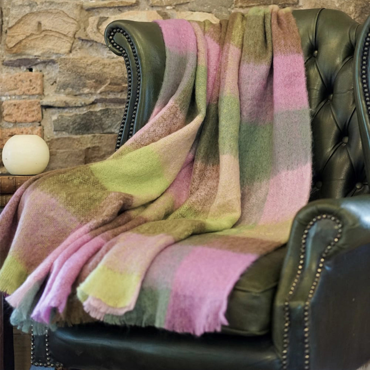 An image of Avoca Mohair Throw Wicklow Gap