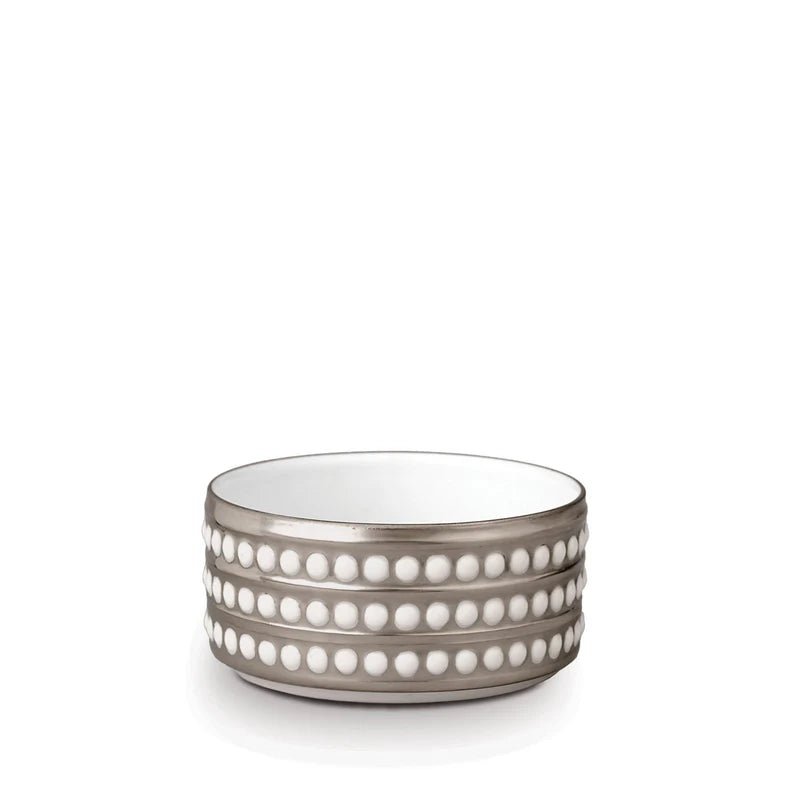 L'Objet Perlée Deep Bowl - Platinum - Small
