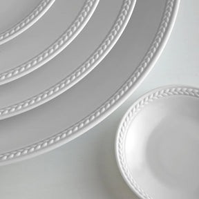L'Objet Soie Tressée Dinner Plate - White