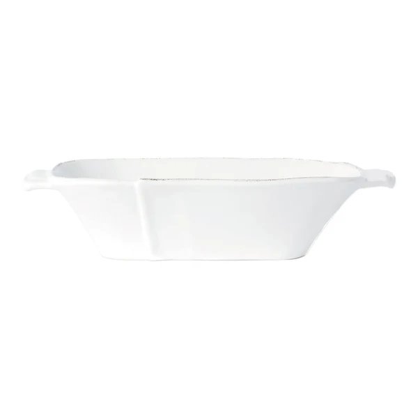 Vietri Lastra White Au Gratin - Medium