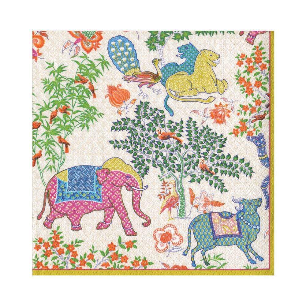 An image of Caspari Le Jardin De Mysore Luncheon Napkins