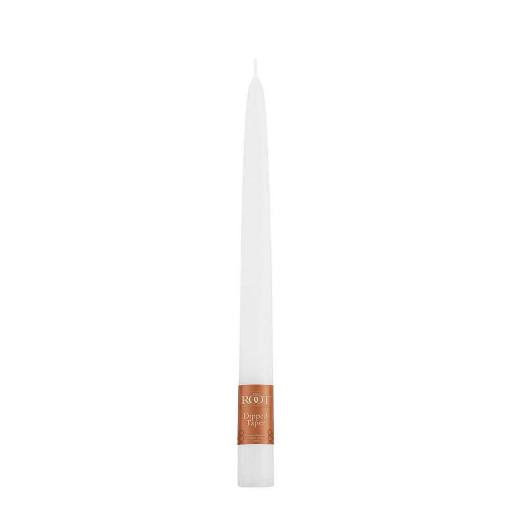 Root Candles 9" Tapers - White