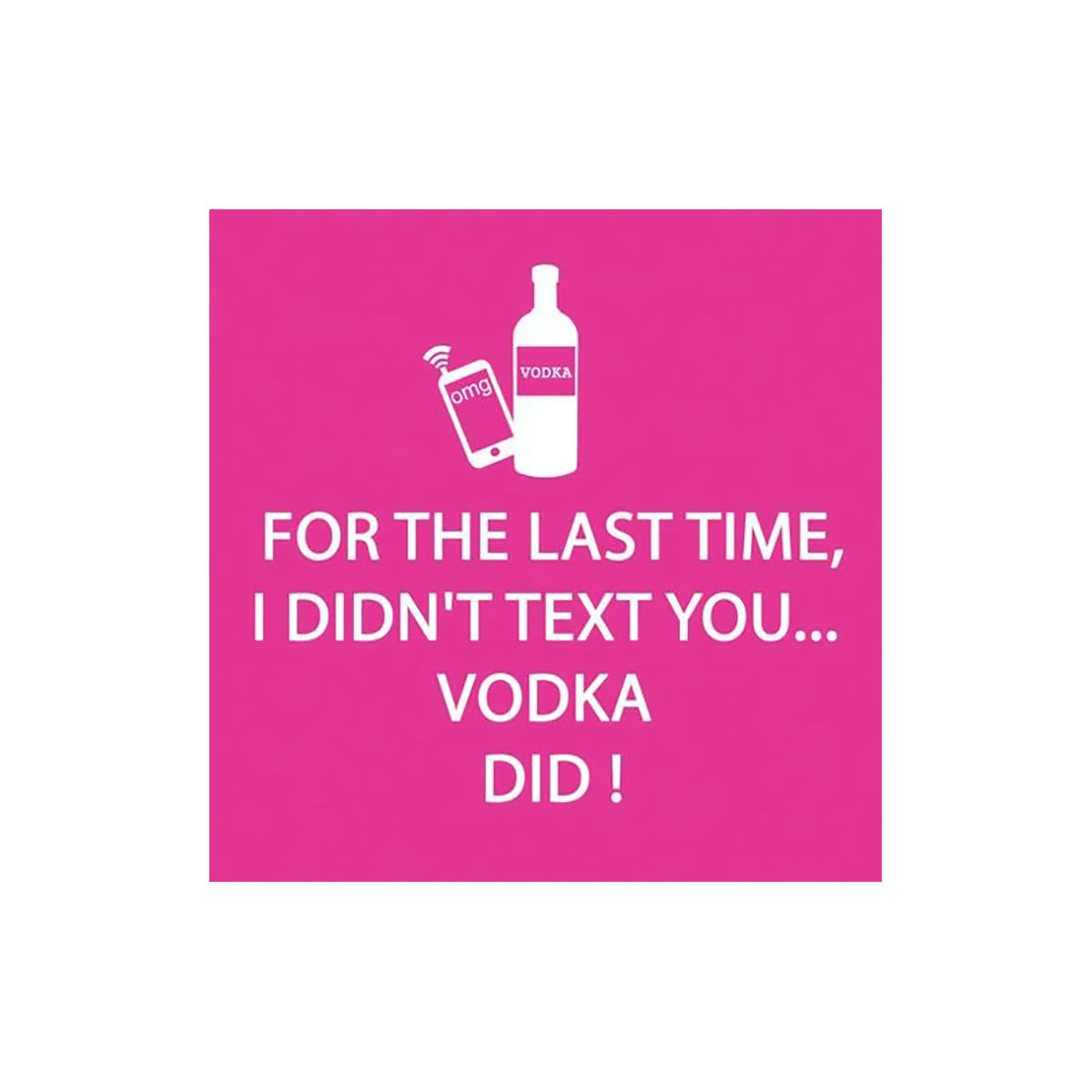 Vodka Did Cocktail Napkins