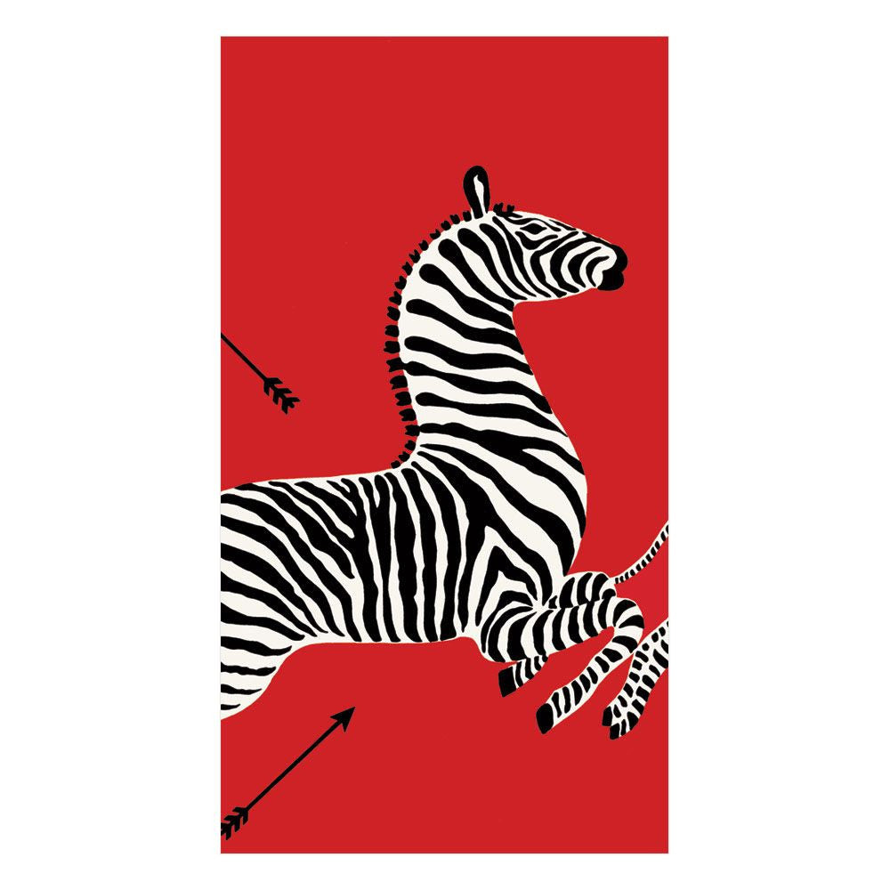 Caspari Zebras Guest Towels