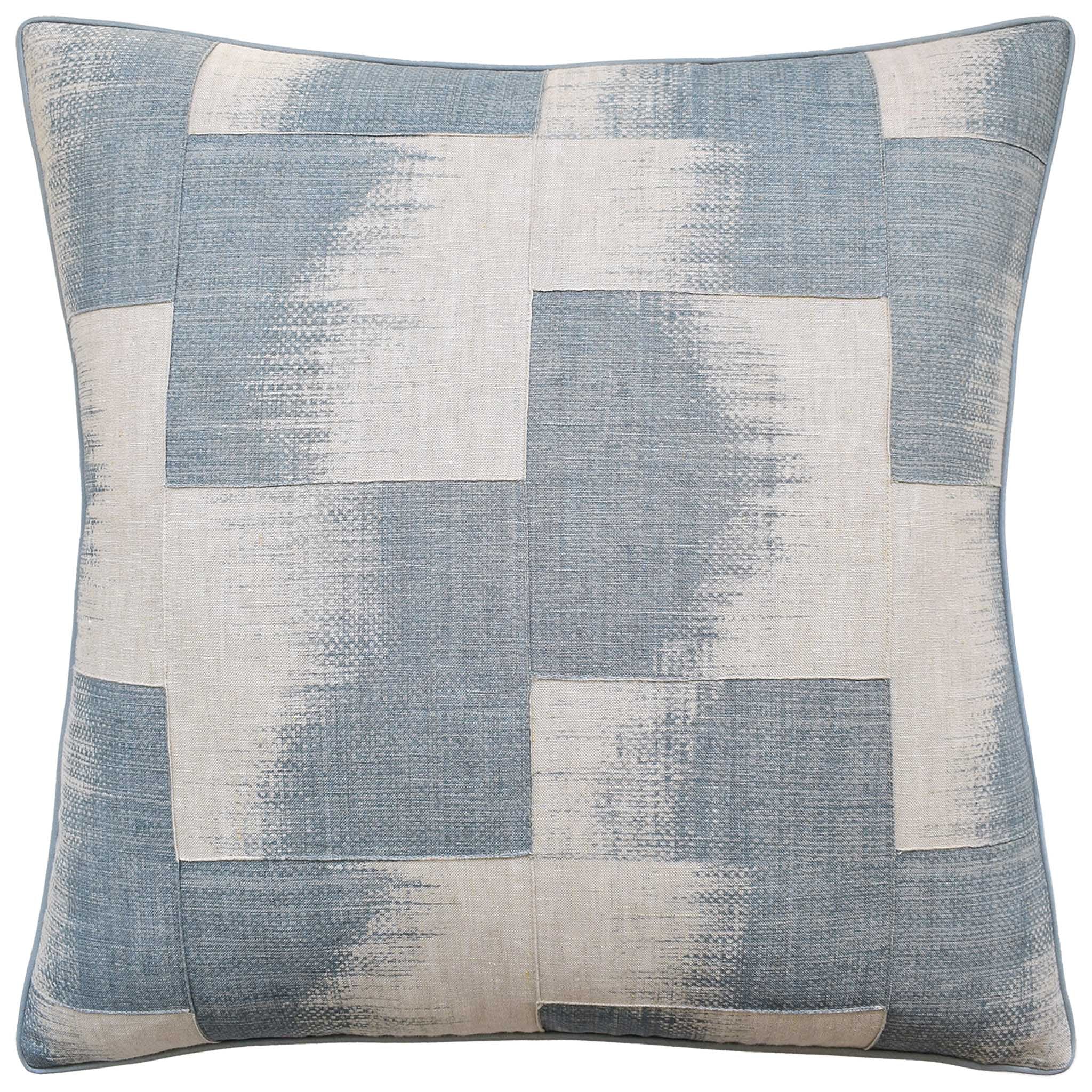 Ryan Studio Raffia Squares Decorative Pillow