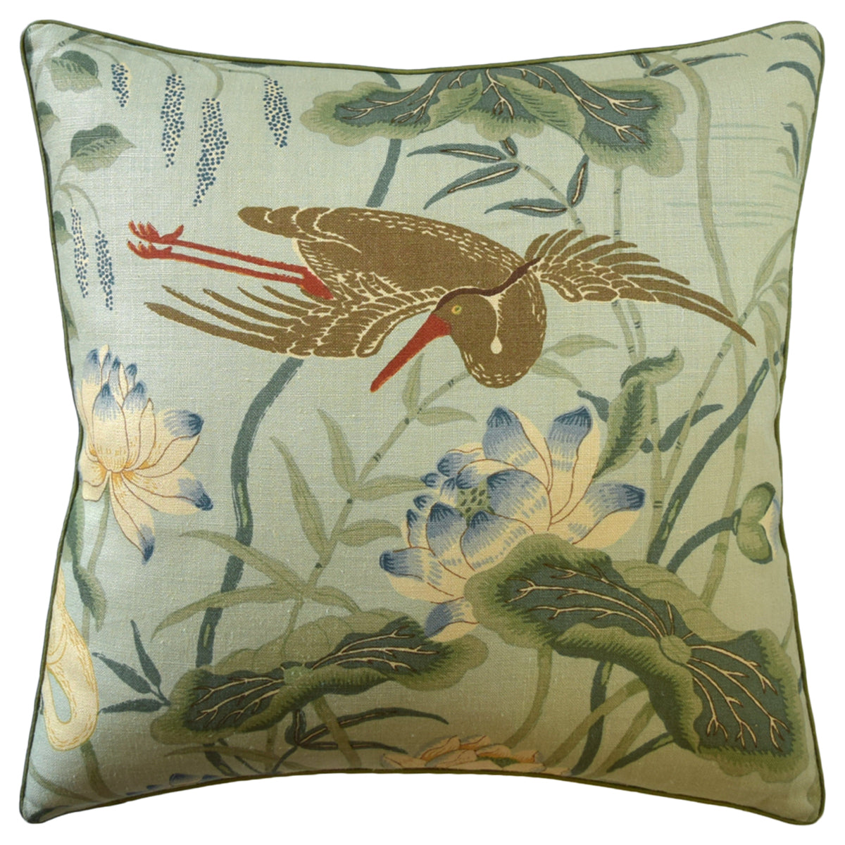 Ryan Studio Lotus Garden Decorative Pillow