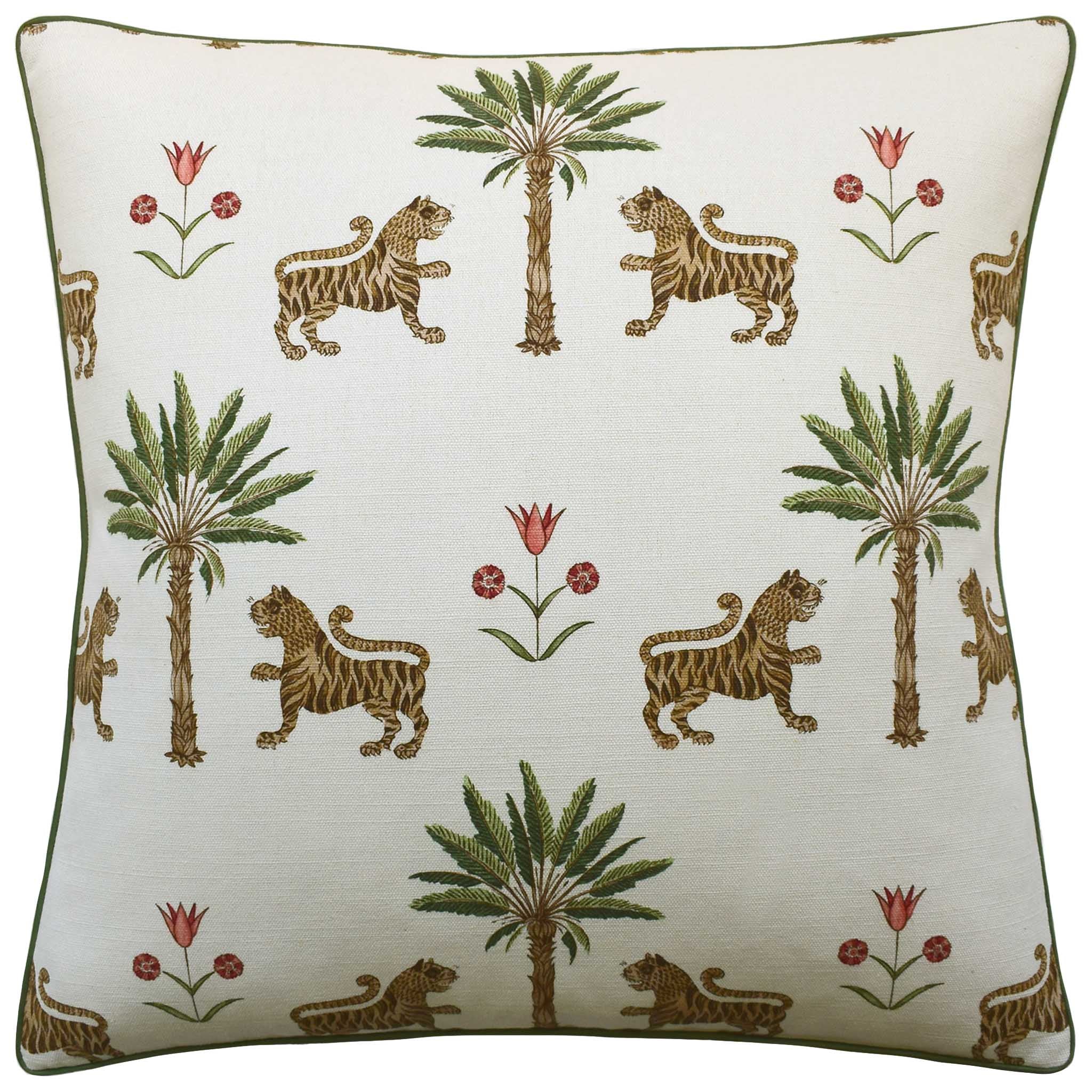 Ryan Studio Tiger Palm 22" Decorative Pillow