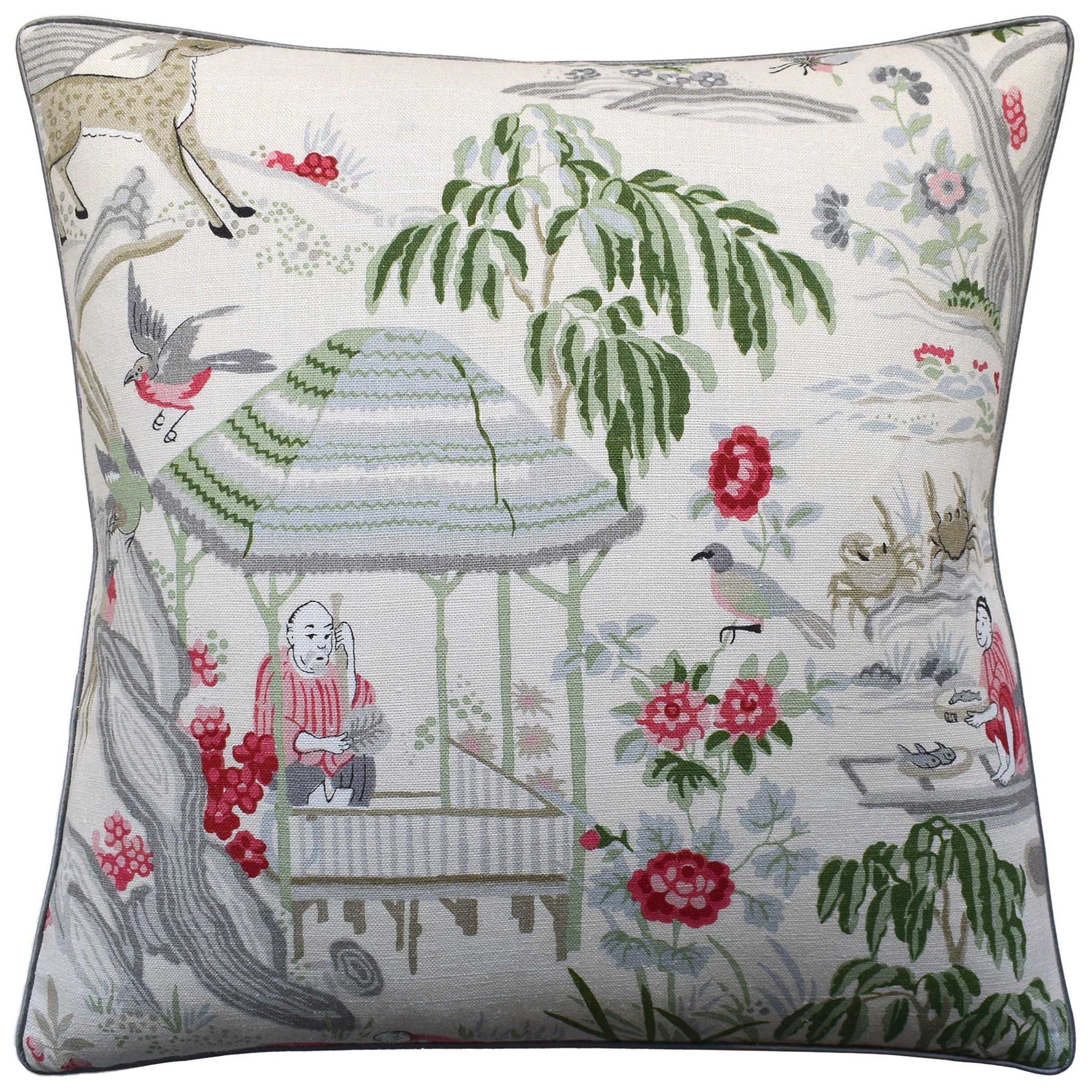 An image of Ryan Studio Yangtze River 22" Decorative Pillow