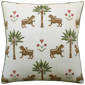 Ryan Studio Tiger Palm 22" Decorative Pillow