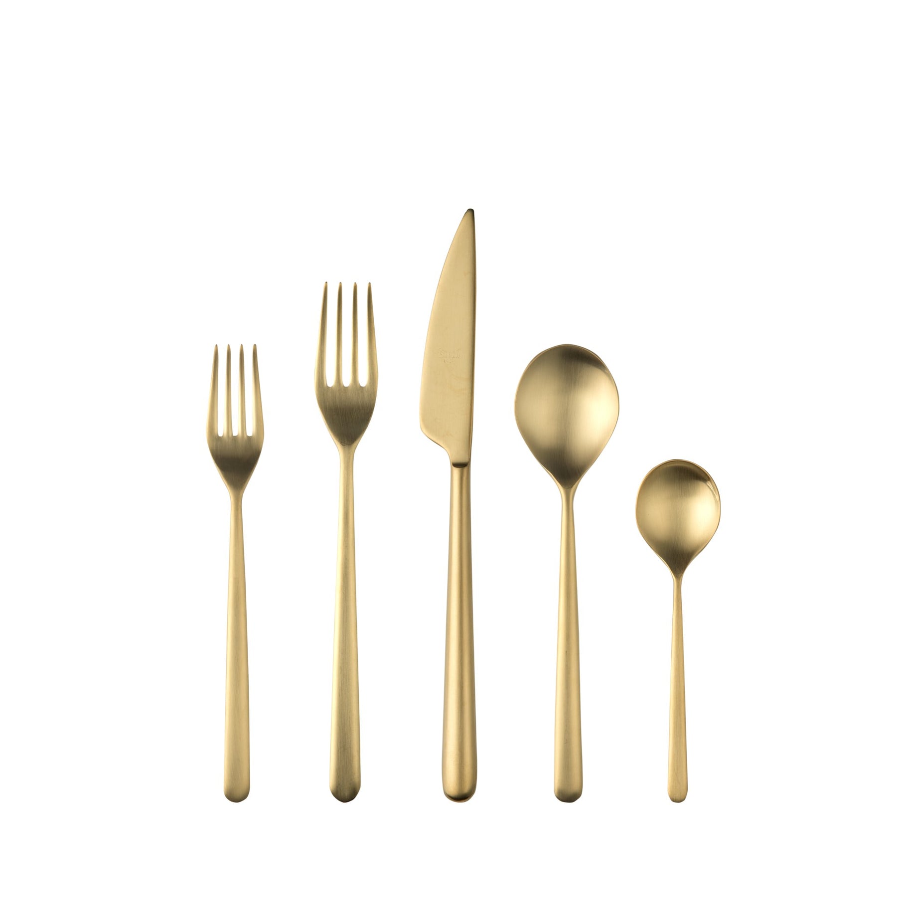 An image of Mepra Linea Ice Oro 5-Piece Cutlery Set