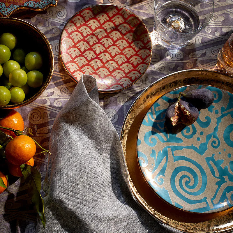 An image of L'Objet Fortuny Assorted Dessert Plates - Set of 4