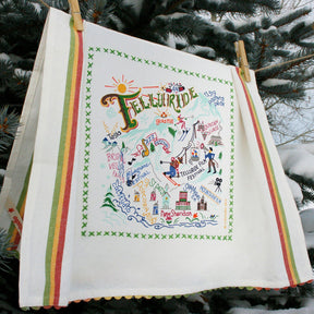 Catstudio Ski Telluride Dish Towel