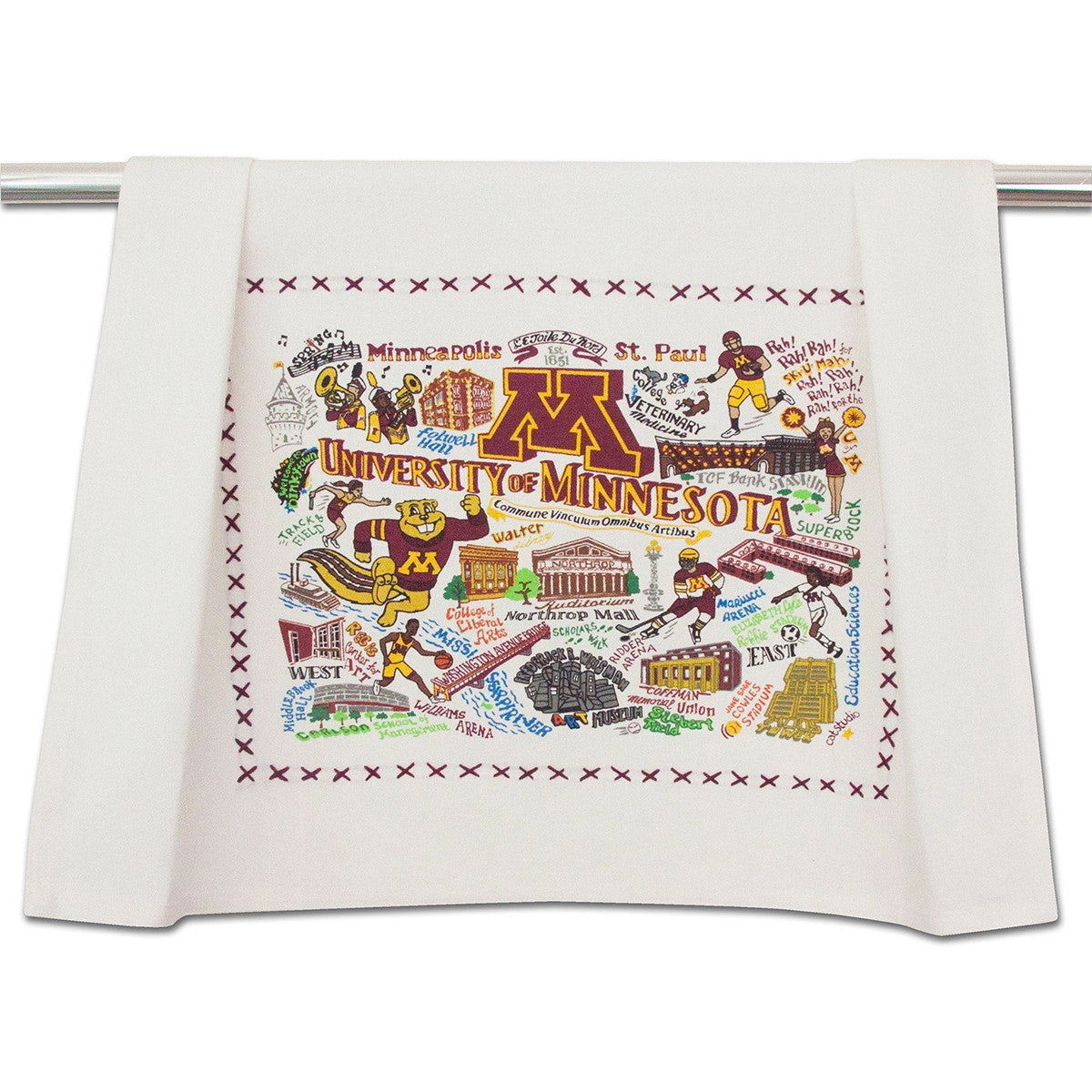 An image of Catstudio University of Minnesota Dish Towel