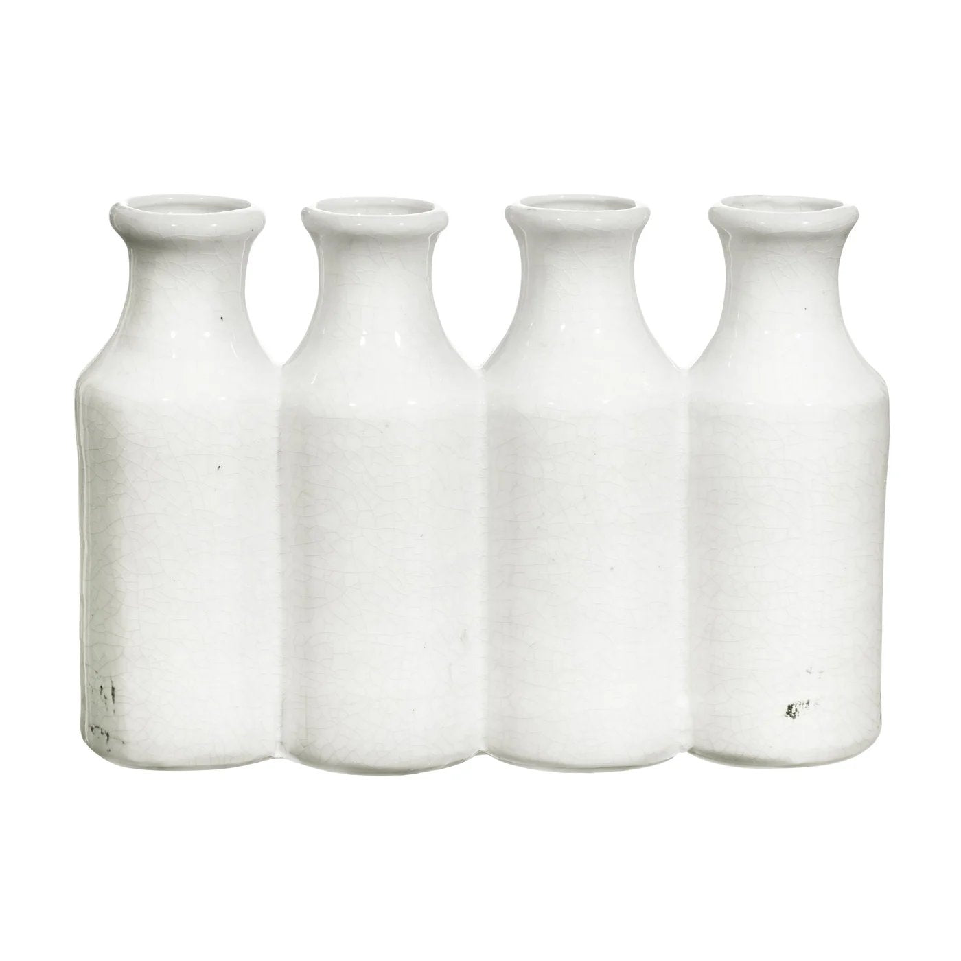 An image of Winward Milk Bottle Vase - Antique White