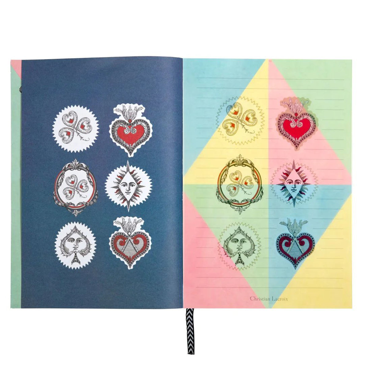 Hachette Christian Lacroix A5 Poker Face Notebook