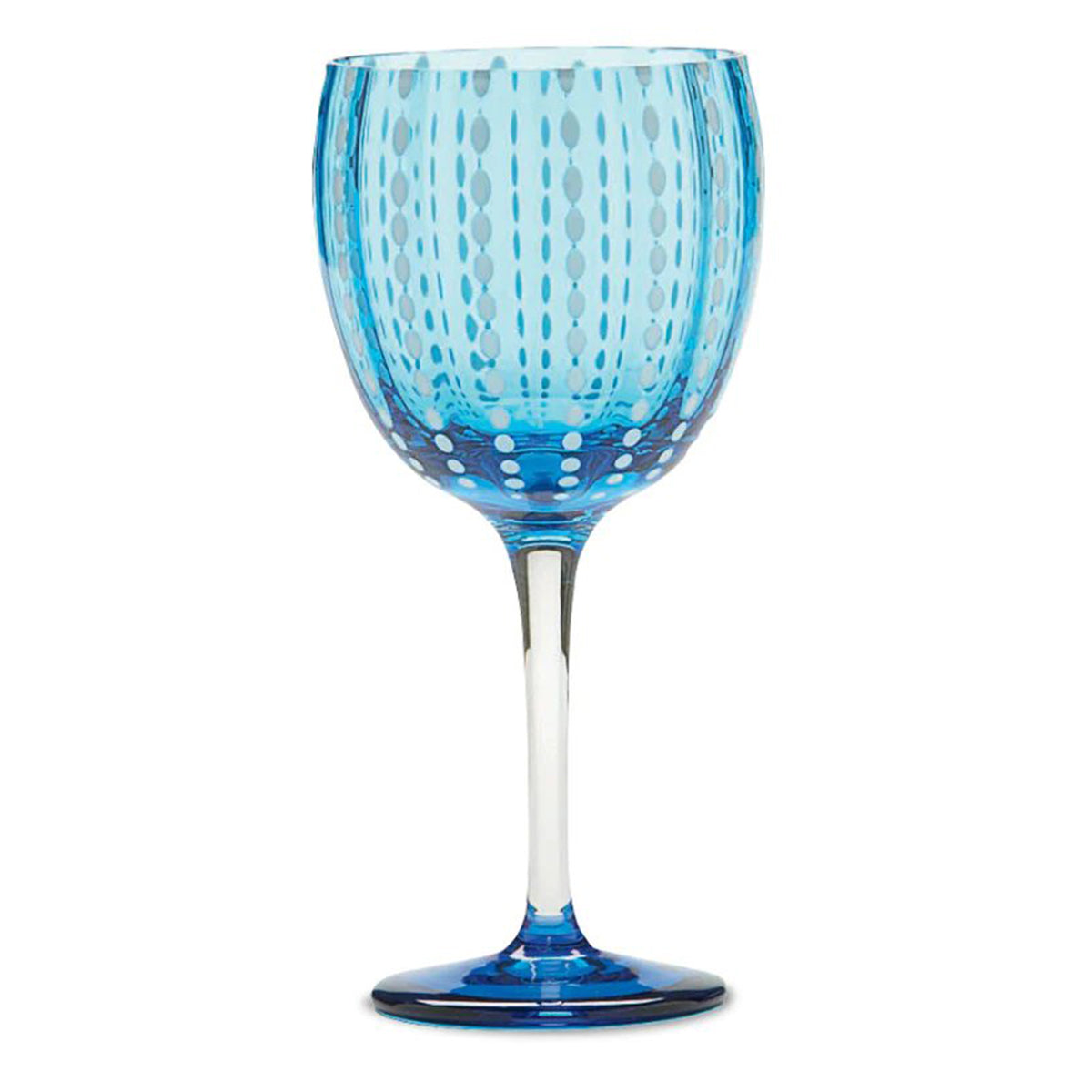 An image of Zafferano America Set of 2 Perle Wine Goblet
