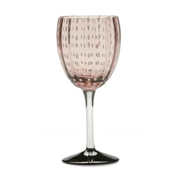 An image of Zafferano America Set of 2 Perle Wine Goblet
