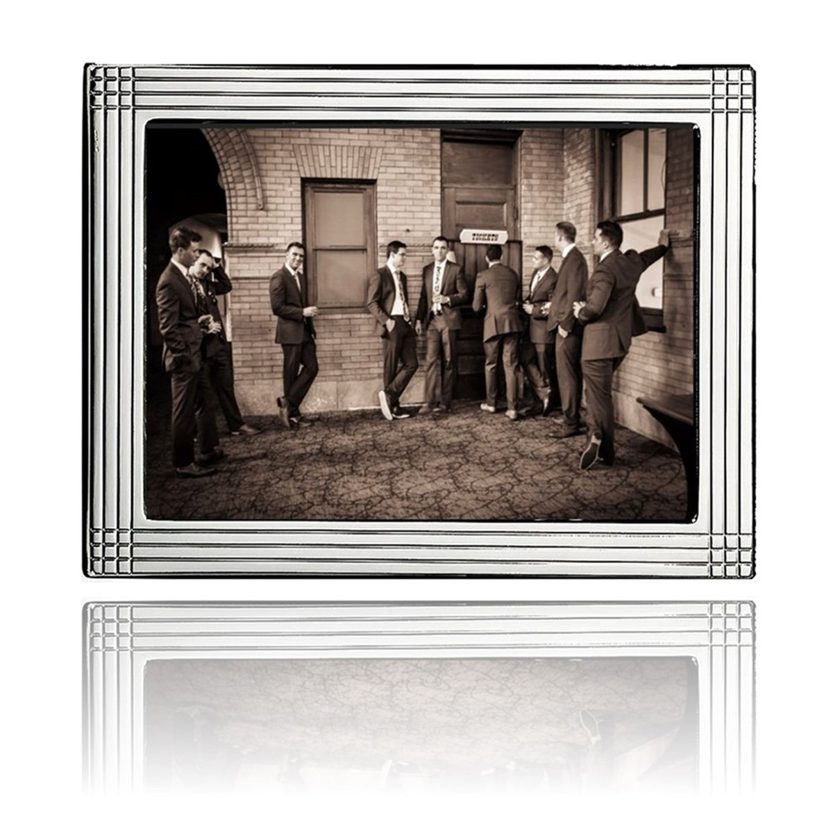 An image of Cunill Pinstripe Picture Frame - 4 x 6