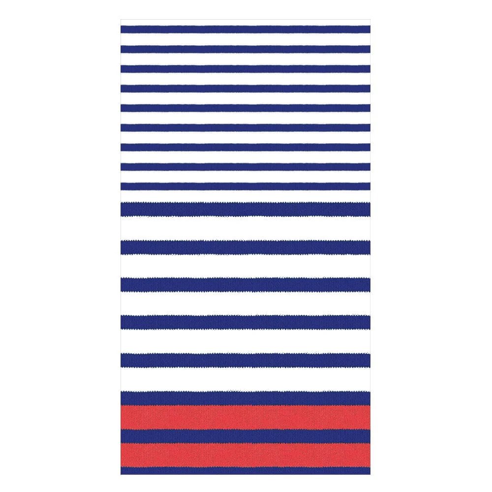 An image of Caspari Breton Stripe Guest Towels