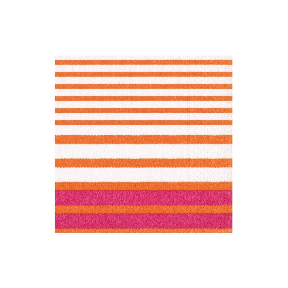 An image of Caspari Breton Stripe Cocktail Napkins