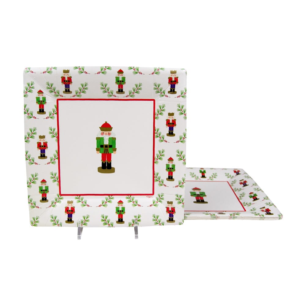 Caspari Little Nutcracker Salad & Dessert Plates