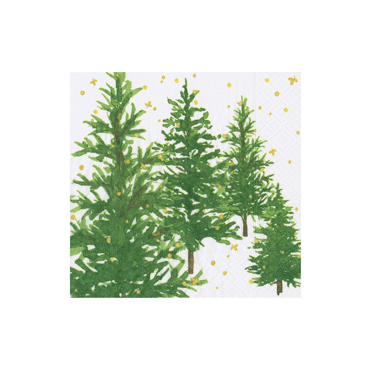 Caspari White Christmas Cocktail Napkins