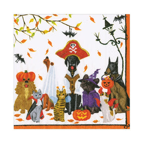 Caspari Halloween Pets Cocktail Napkins