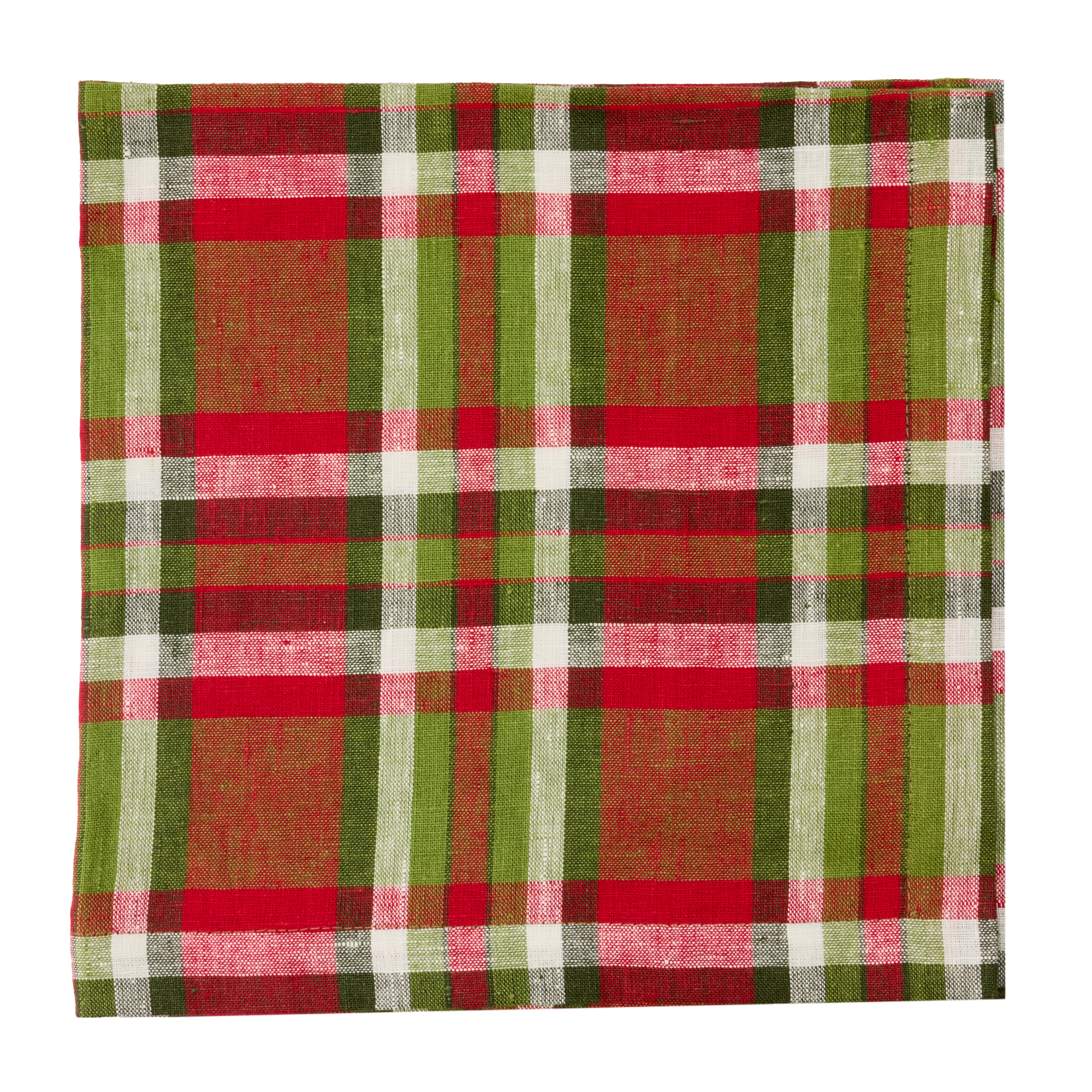 Deborah Rhodes Holiday Madras Napkin - Set of 4