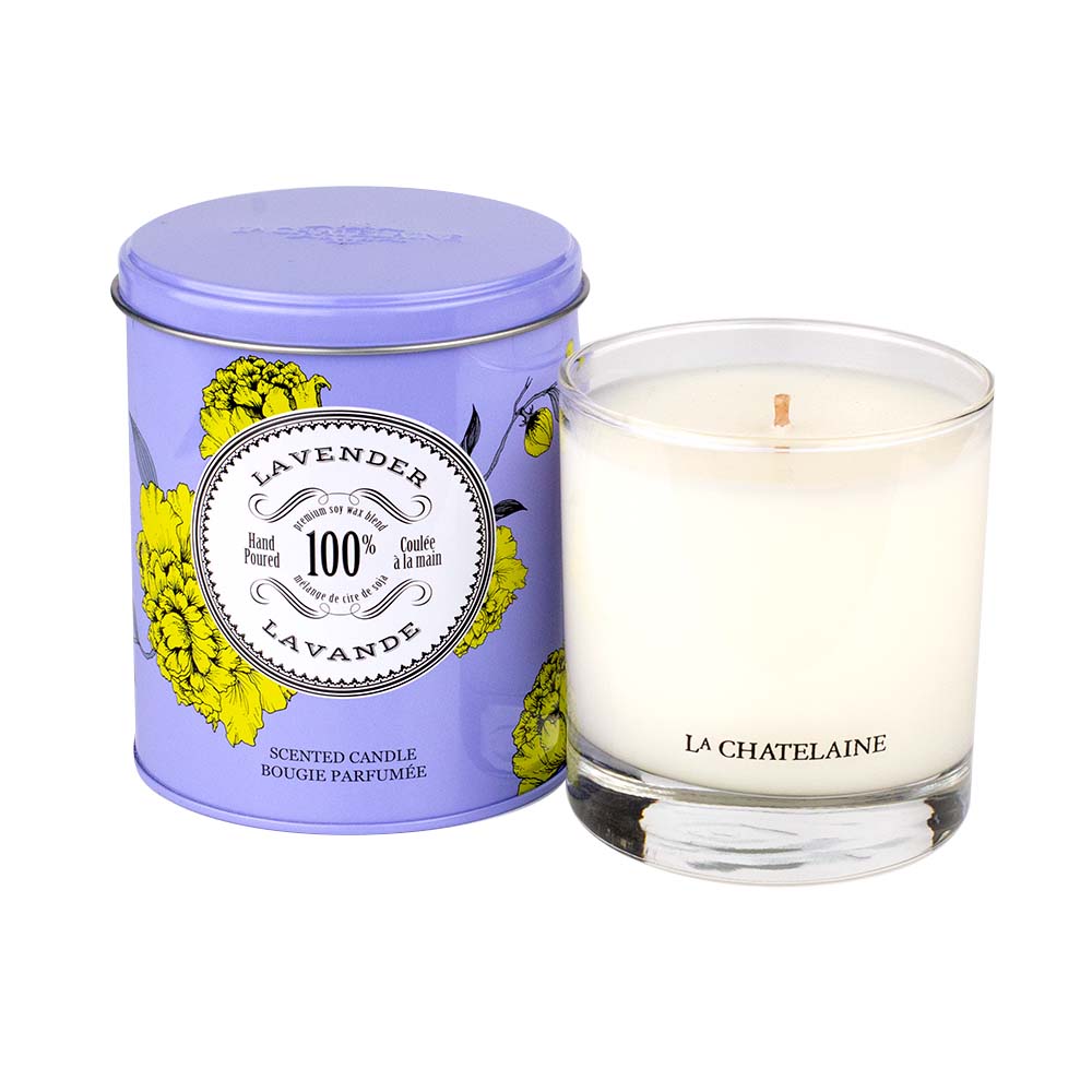 La Chatelaine Lavender Scented Candle 8.8 oz