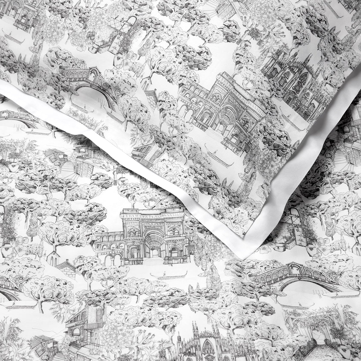 An image of Sferra Vieterra Duvet Cover