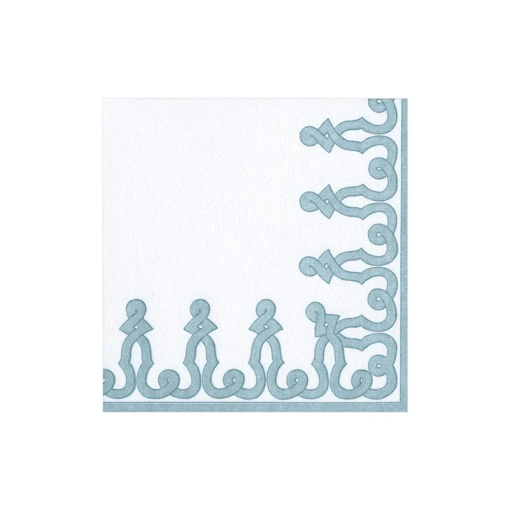 An image of Caspari Dessin Passementerie Cocktail Napkins