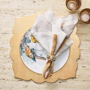 Kim Seybert Geode Gold Napkin Ring, Set of 4