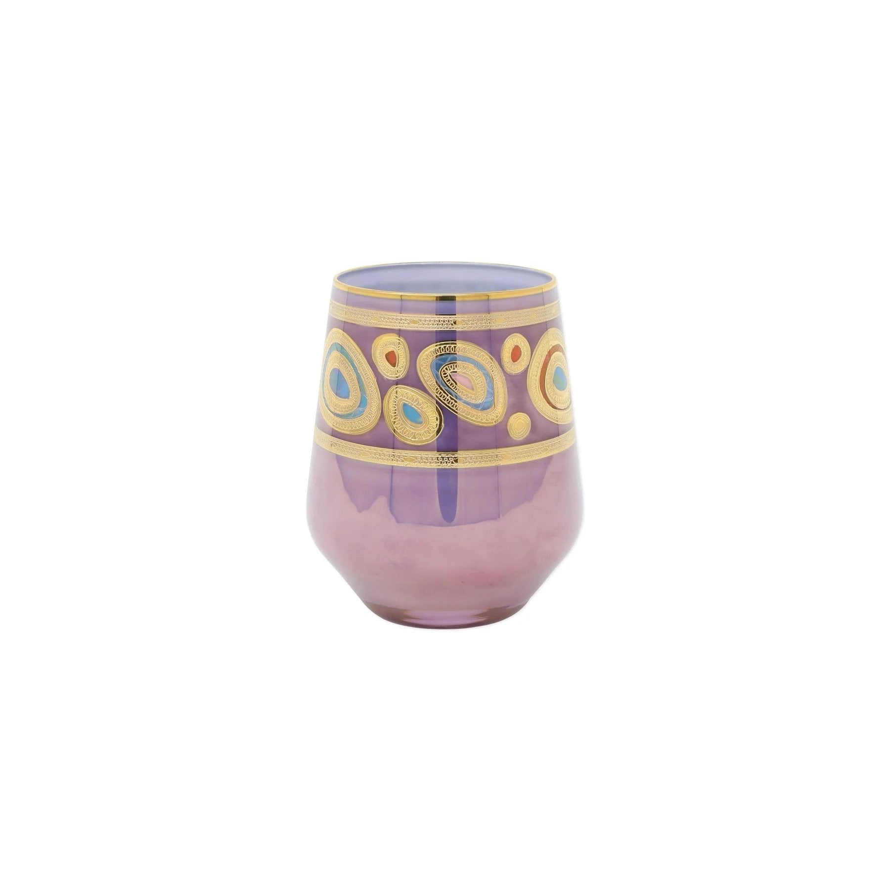 An image of Vietri Regalia Stemless Wine Glass