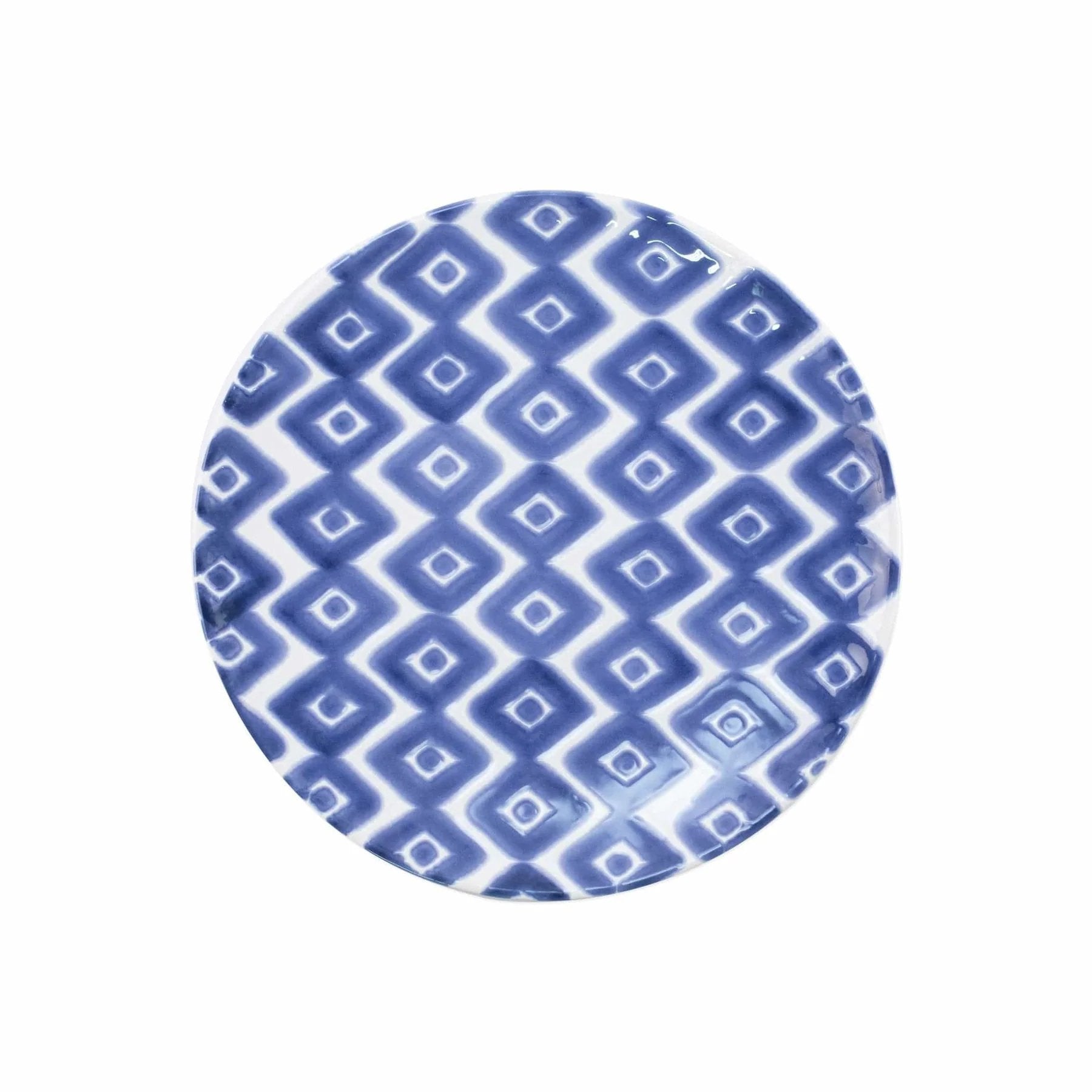 Viva By Vietri Santorini Diamond Salad Plate
