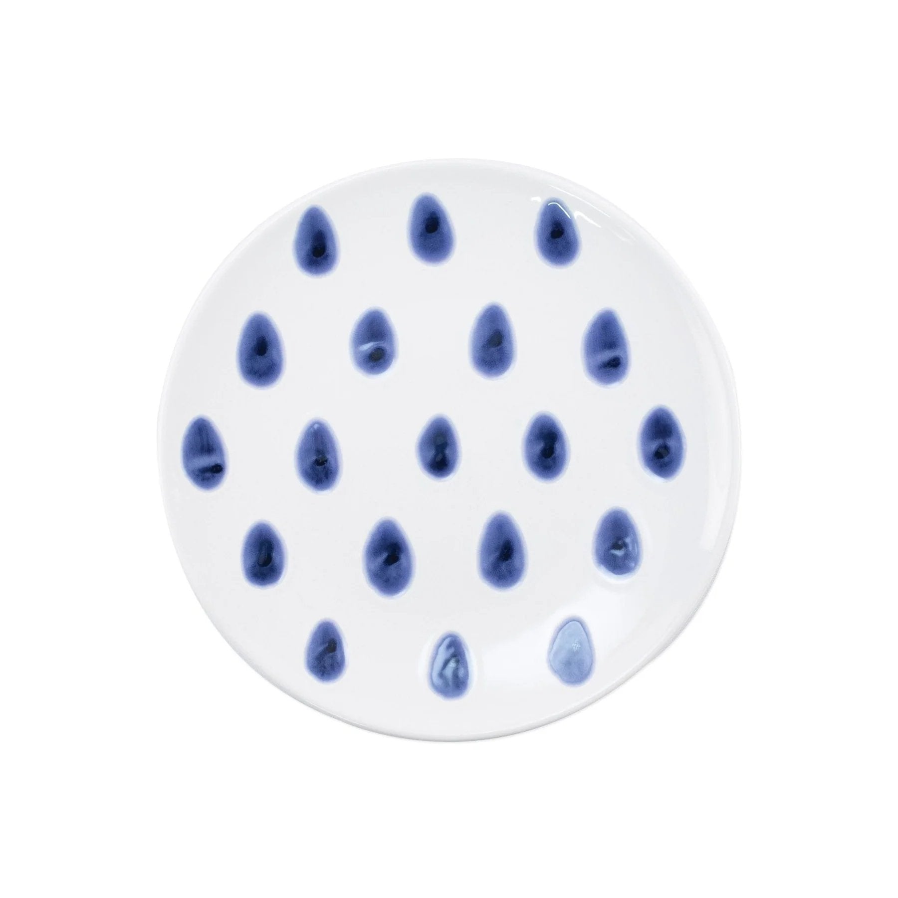Viva By Vietri Santorini Dot Salad Plate