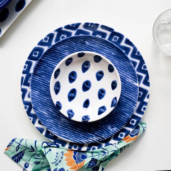 Viva By Vietri Santorini Dot Condiment Bowl